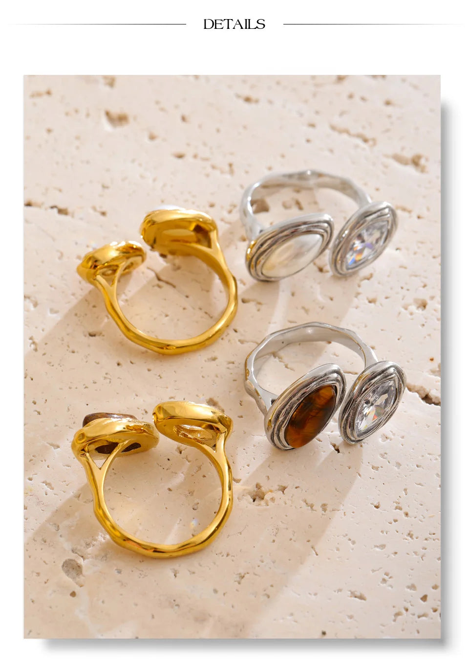 Tiger Stone Luxe Pearl Ring