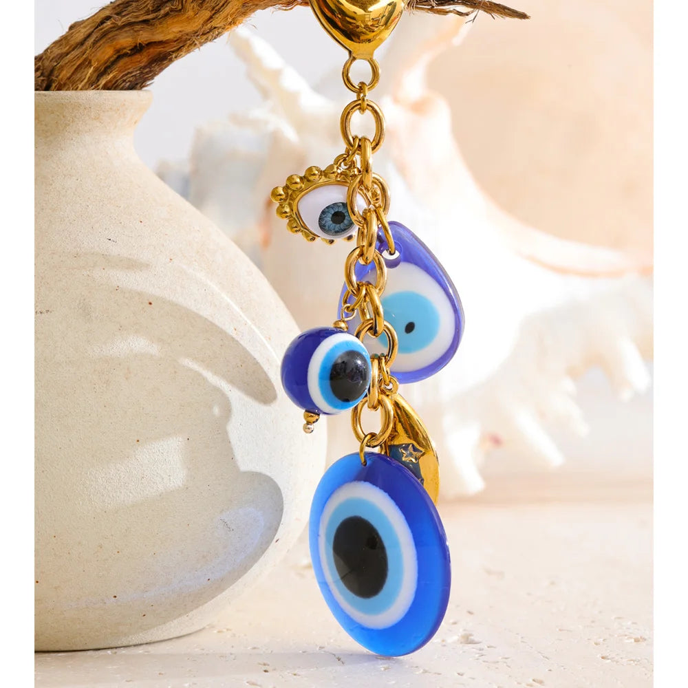 Evil Eye Charm Keychain