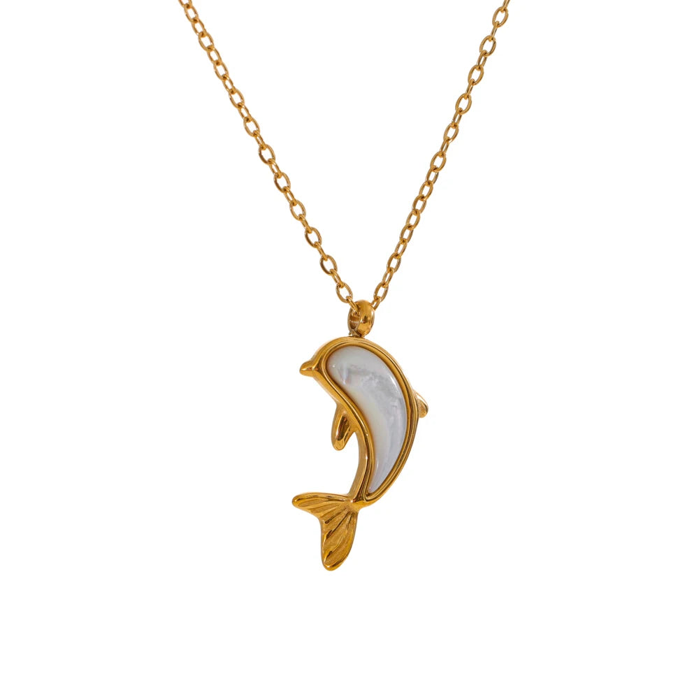 Shell Dolphin Necklace