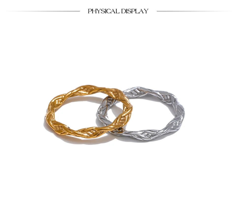 Twisted Thin Minimalist Ring