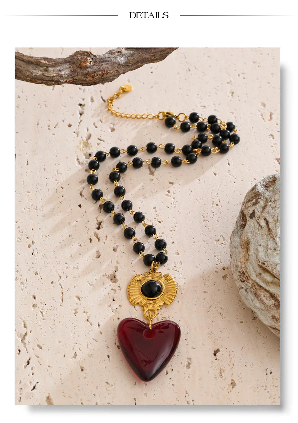 Heart Bead Edition Necklace Handmade