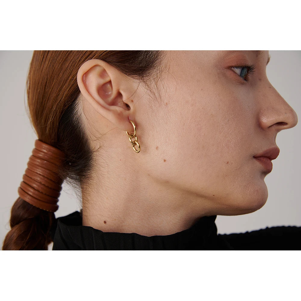 Round Huggie Earrings Minimalist