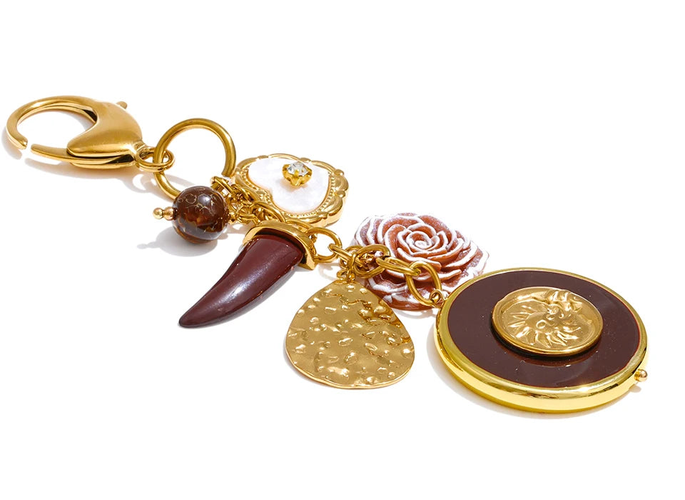 Sunshine Petal Charm keychain