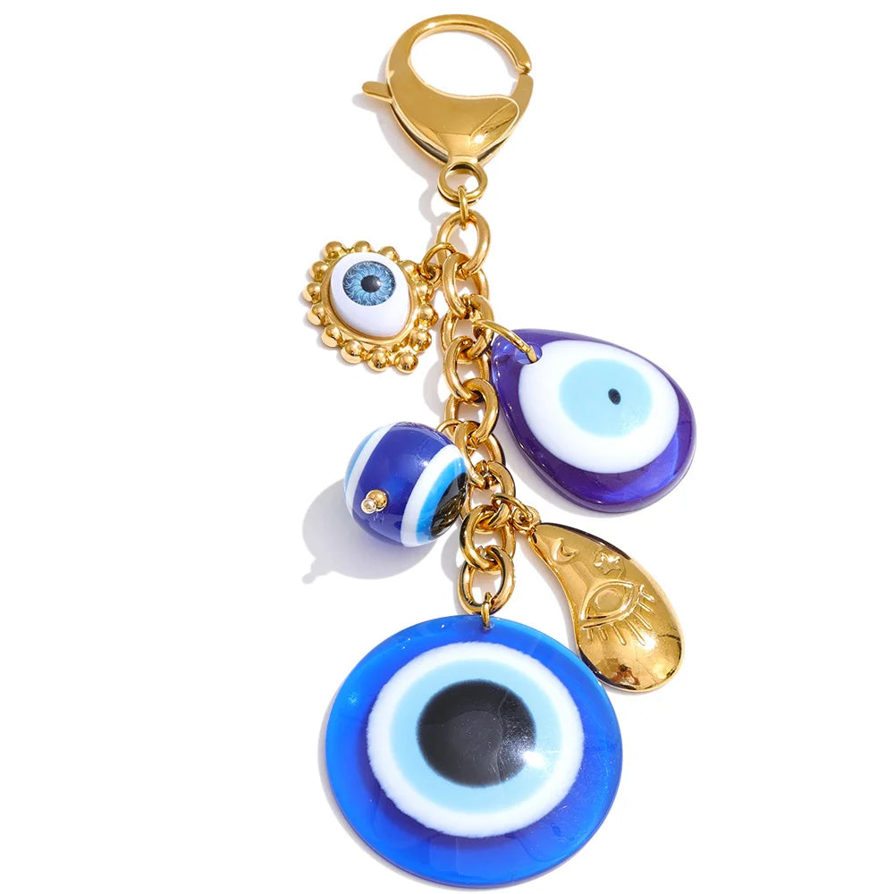 Evil Eye Charm Keychain